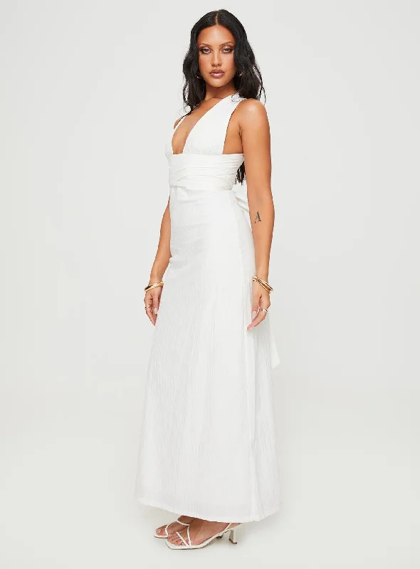 Alsace Maxi Dress White