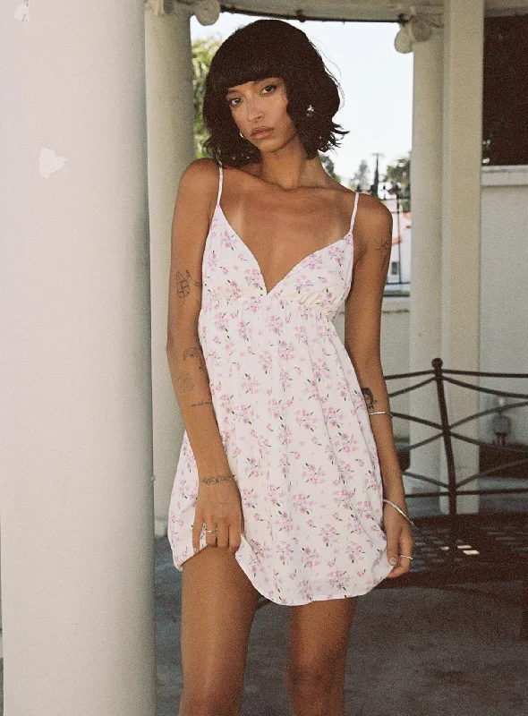 Koko Mini Dress Cream Floral