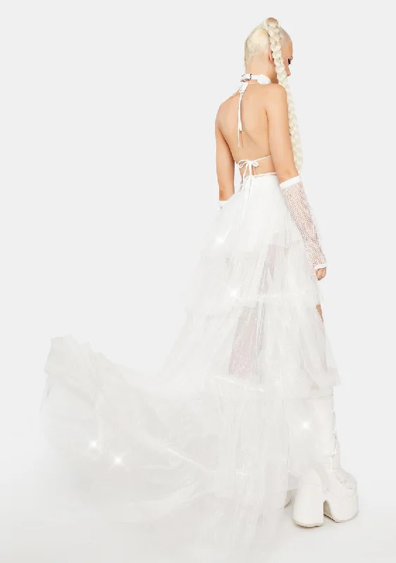 Ethereal Showgirl Tulle Maxi Skirt