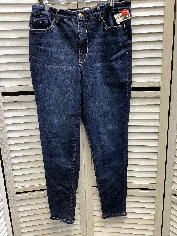 Blue Denim Jeans Skinny Nine West, Size 14