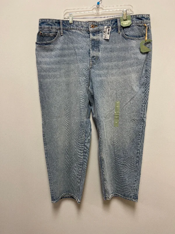 Blue Denim Jeans Straight Clothes Mentor, Size 20