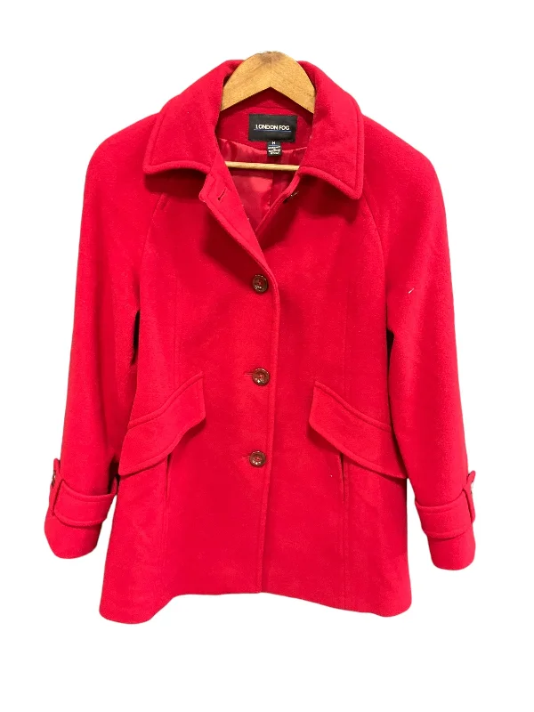 Coat Other By London Fog In Red, Size: M