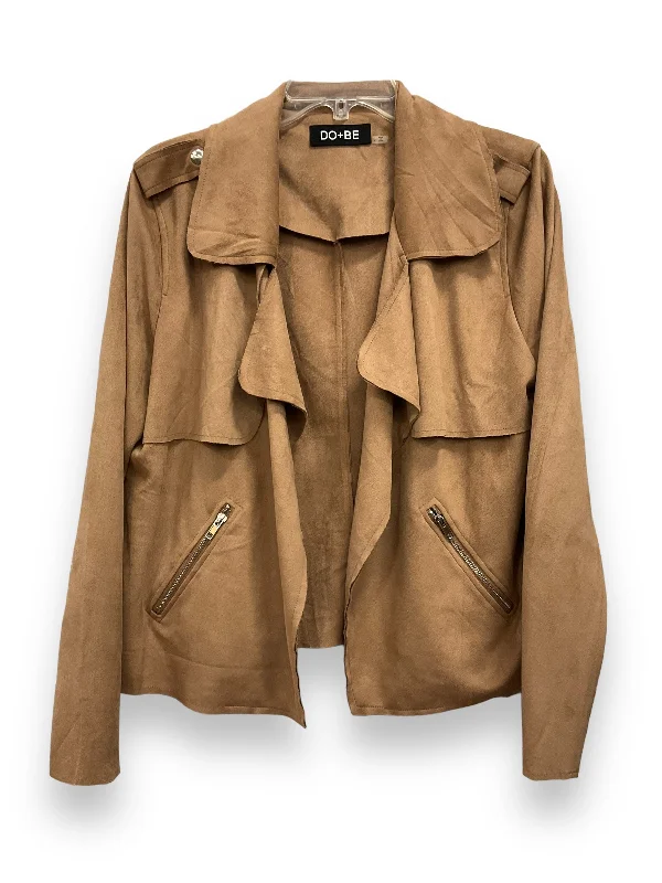 Jacket Other By Clothes Mentor In Tan, Size: L