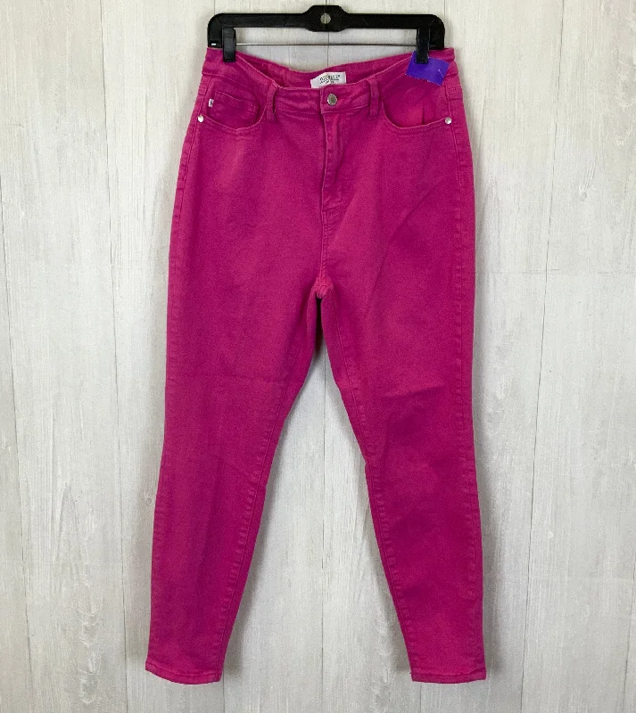 Pink Denim Jeans Skinny Judy Blue, Size 15