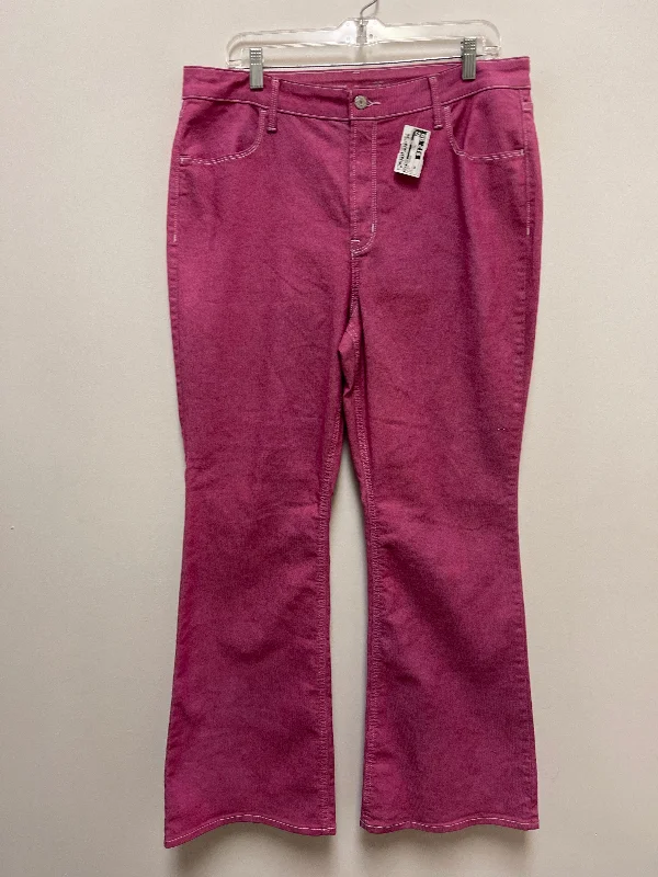 Pink Jeans Flared Old Navy, Size 16