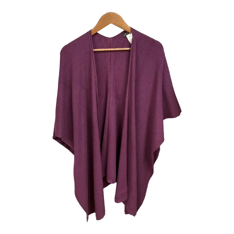 Poncho By J. Jill In Purple, Size: Onesize