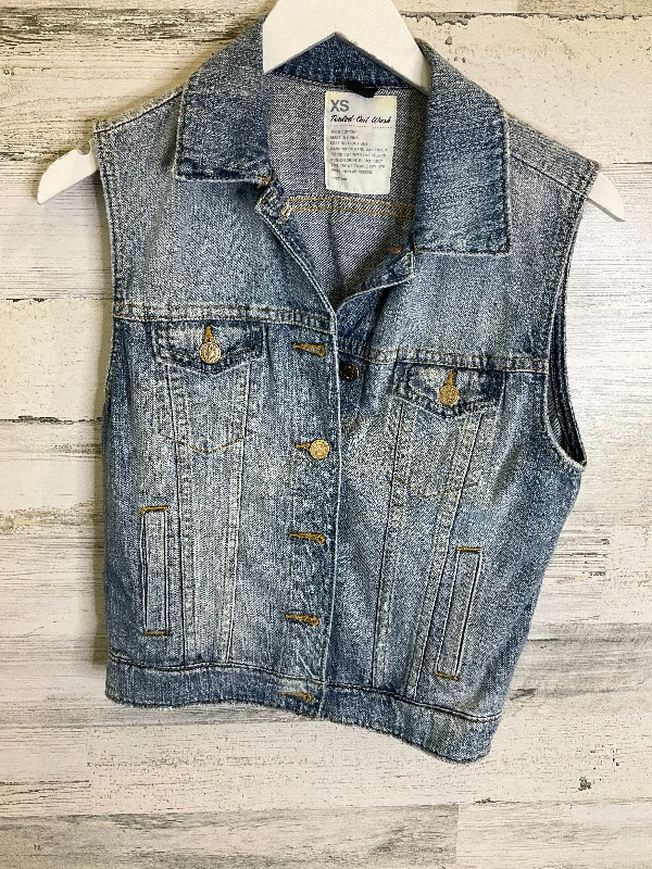 Vest Other By J. Crew In Blue Denim, Size: Xs