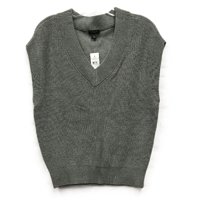 Vest Sweater By Ann Taylor In Grey, Size: S