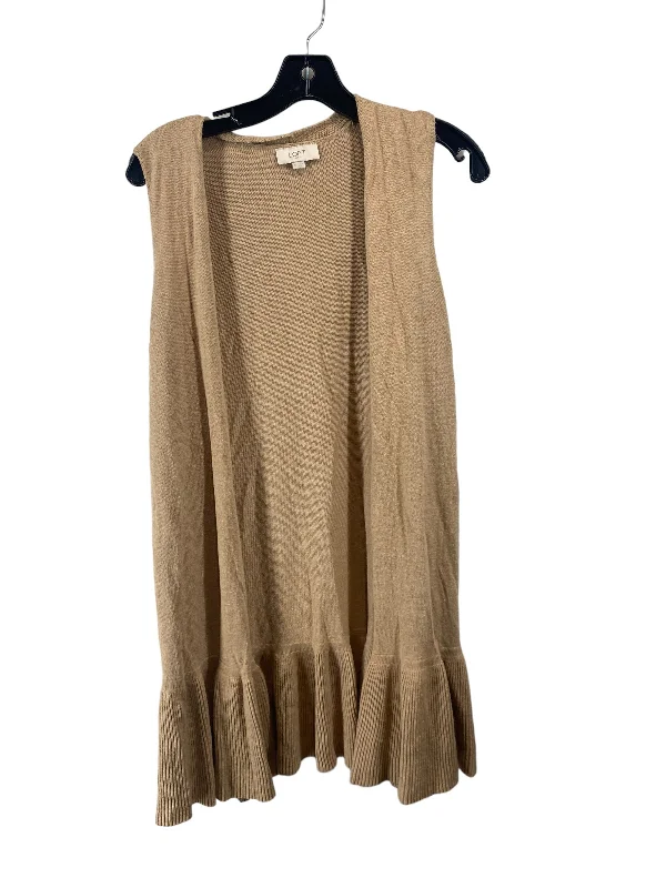 Vest Sweater By Loft In Brown, Size: S