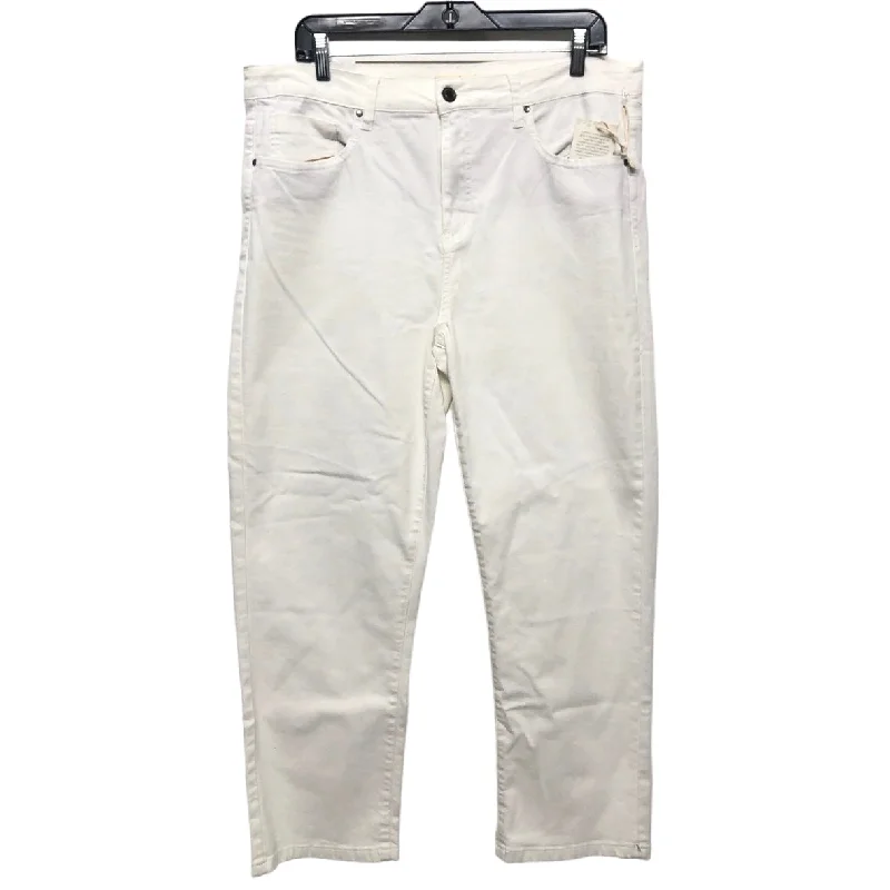 White Denim Jeans Skinny Clothes Mentor, Size 14