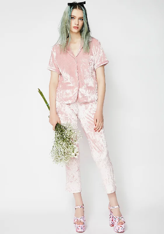 Blush Crushin' Hard PJ Set