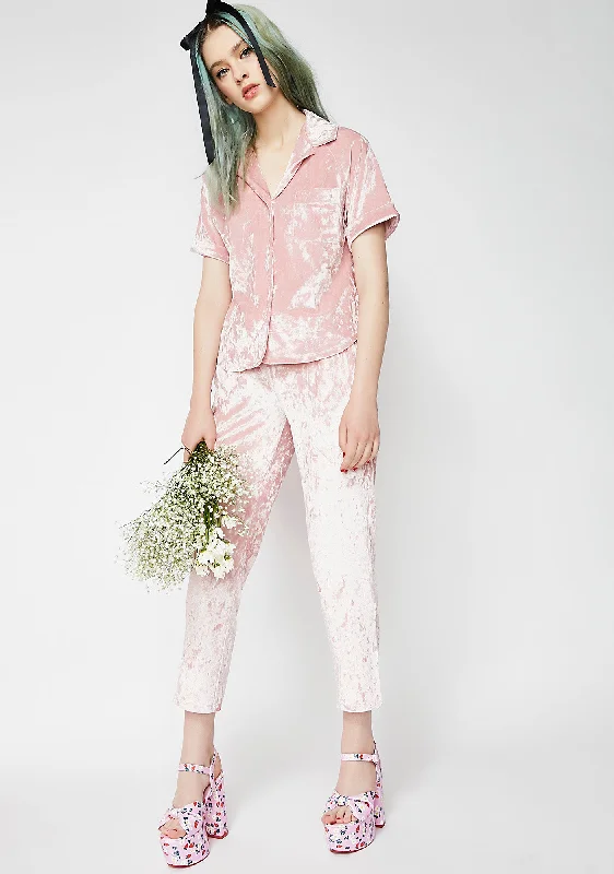 Blush Crushin' Hard PJ Set