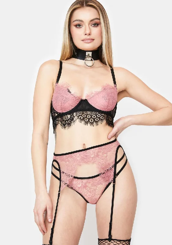 Blush Hypnotize Him Lace Lingerie Set