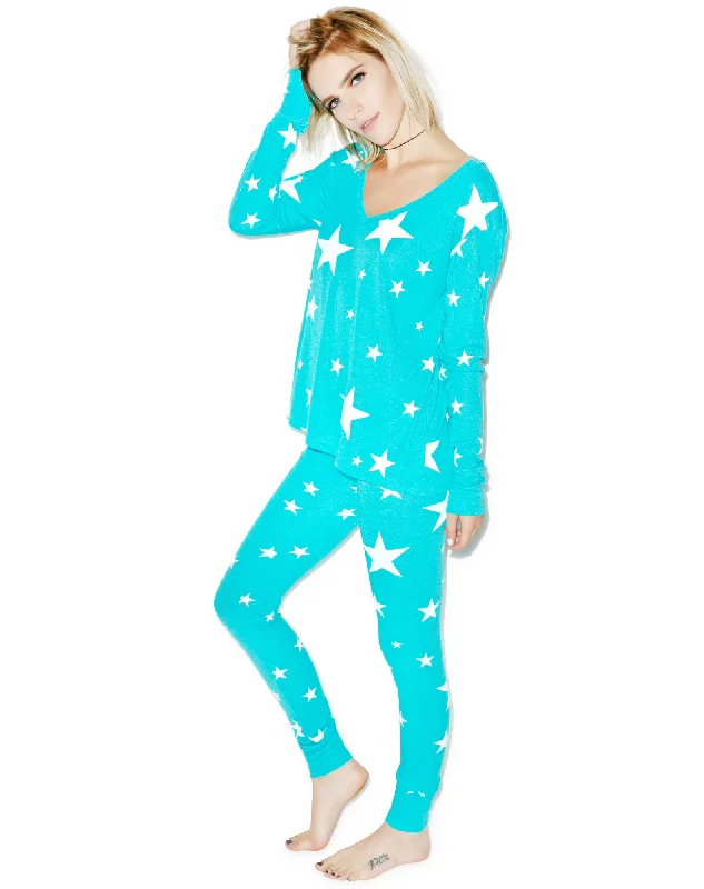 Disco Star Beach Camping Pajama Set