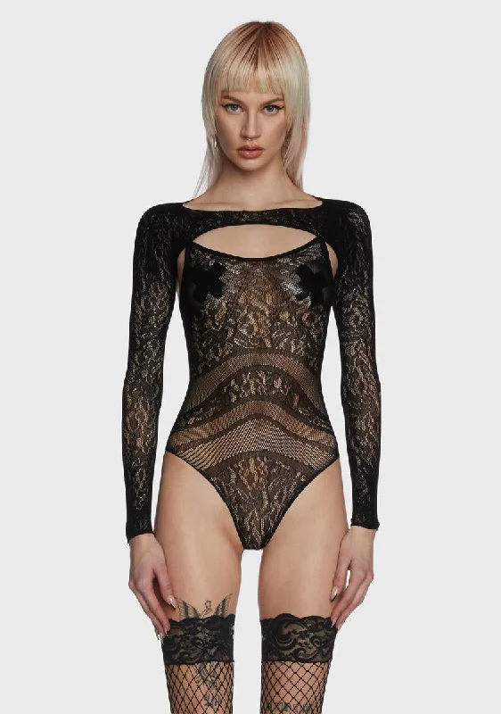 Don't Get Attached Sheer Bodysuit