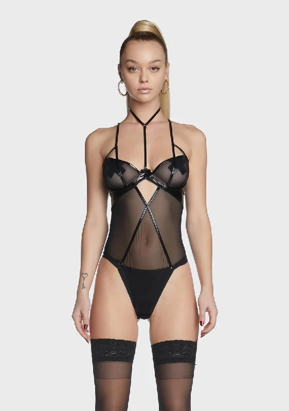 Fall In Line Mesh Teddy