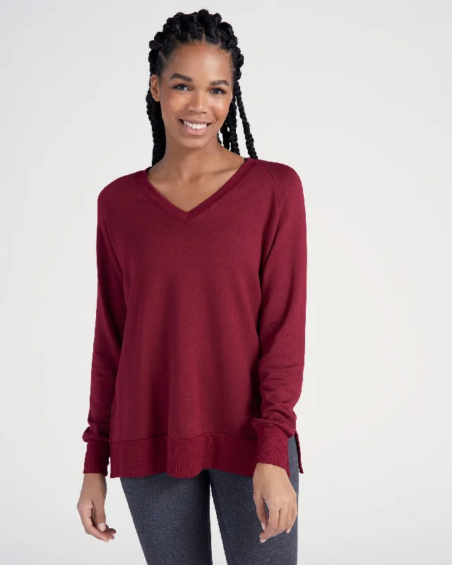 Flex Fleece V-Neck Top