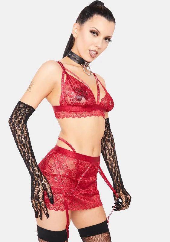 Garnet Romance Lingerie Set