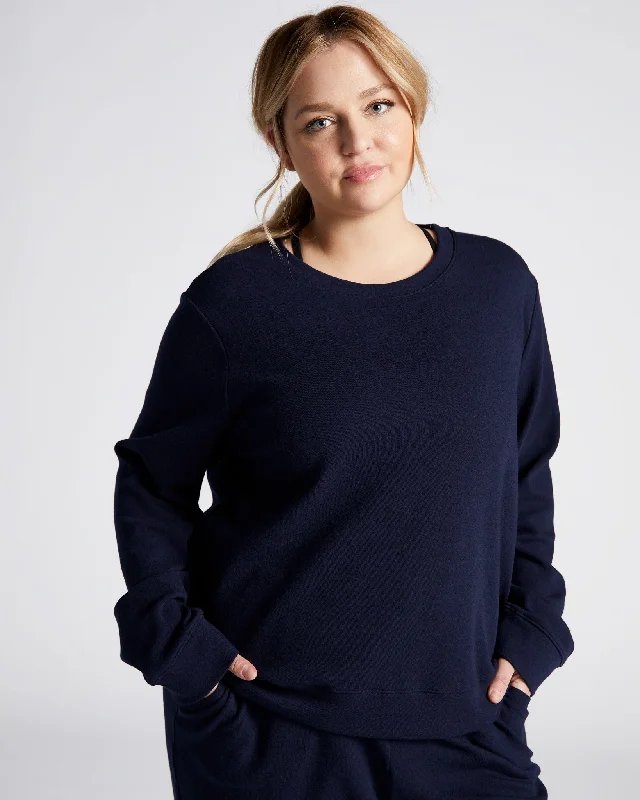 Plus Size Half Moon Pullover