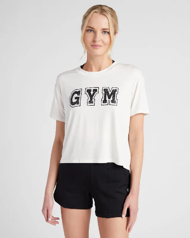 Boxy Graphic Tee- Gym