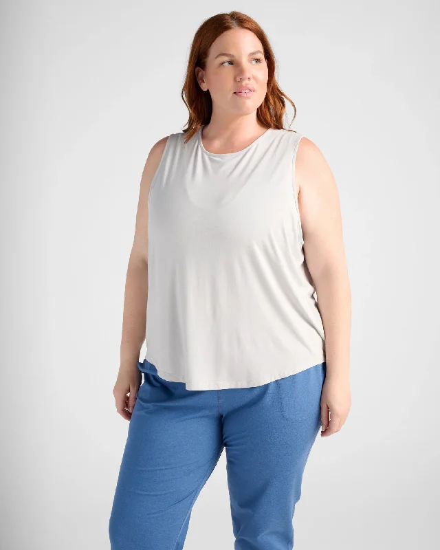 Plus Size Keyhole Back Tank