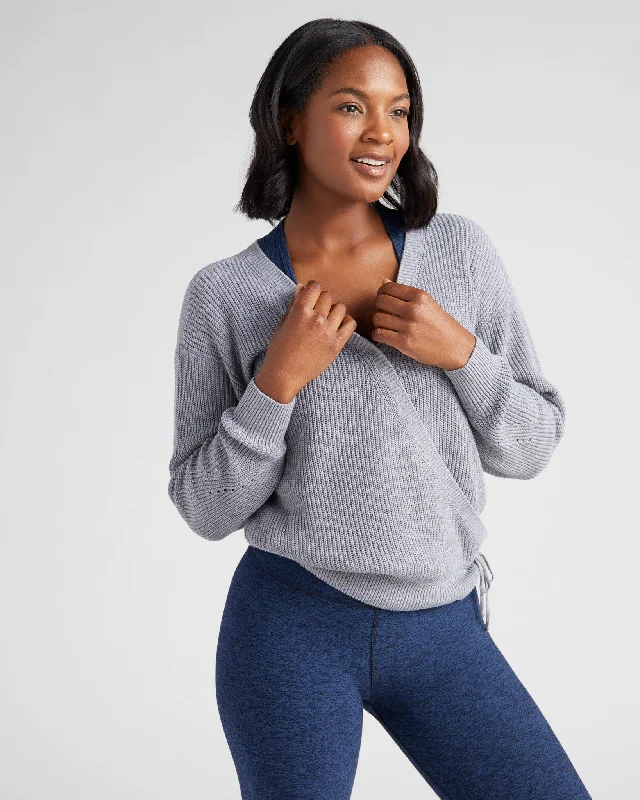 Surplice Wrap Sweater