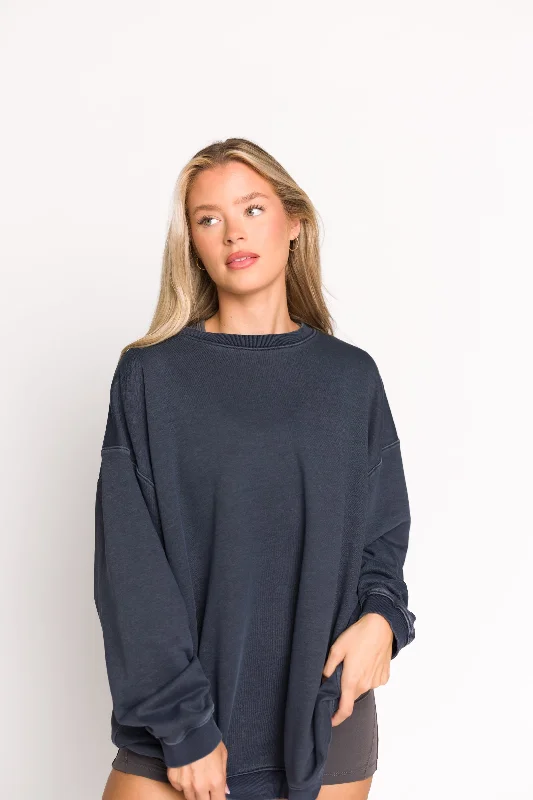 Kenzie Knit Pullover in Dark Navy