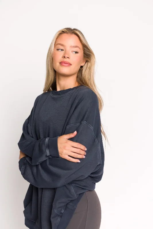 Kenzie Knit Pullover in Dark Navy