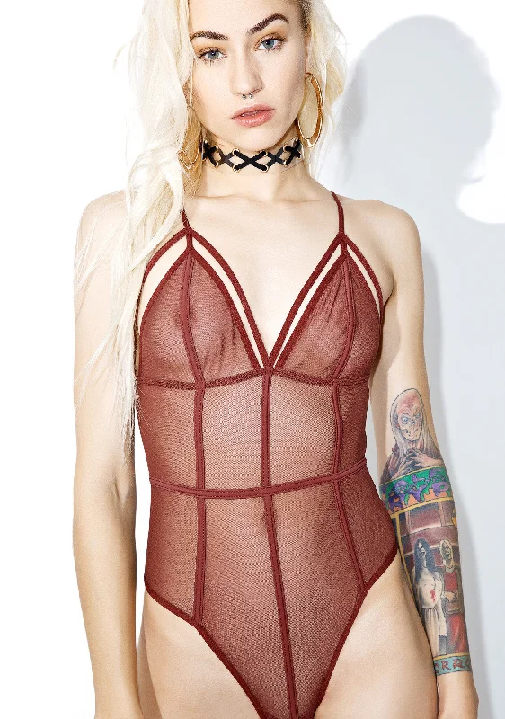 Passionate Plea Sheer Bodysuit