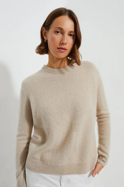 Sandstone Bodie Cashmere Boyfriend Crewneck