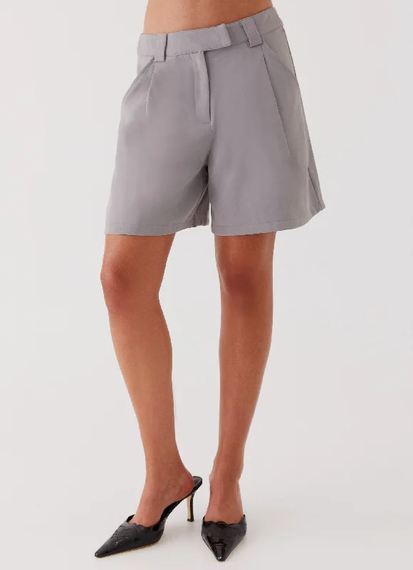 Shivonne Tailored Shorts - Grey