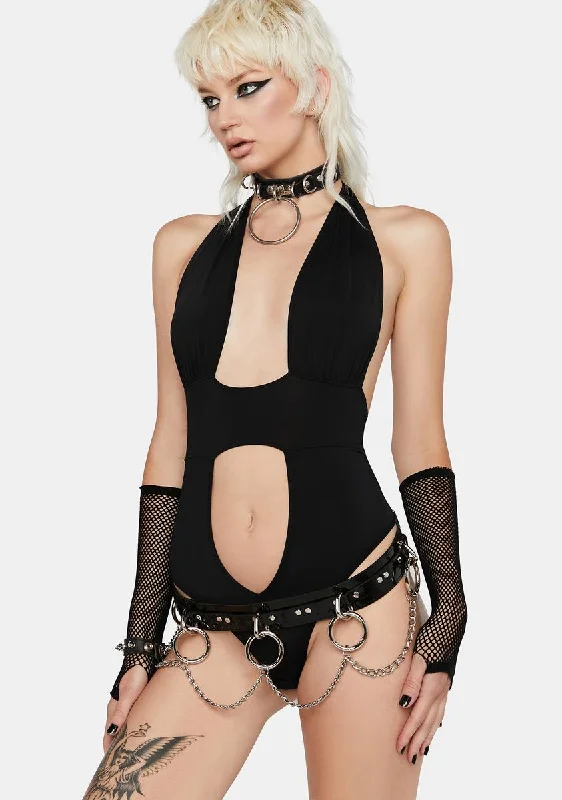 Take The Plunge Cutout Bodysuit