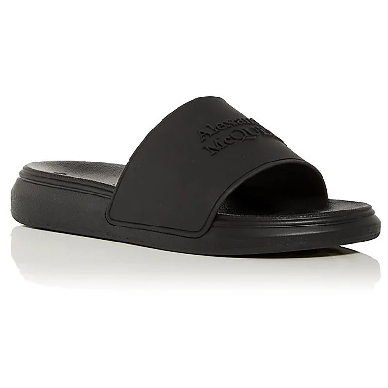 Womens Slide On Flat Slide Sandals