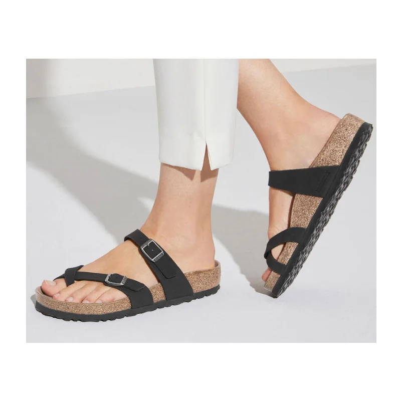 Birkenstock Mayari Vegan Sandal (Women) - Black Birkibuc