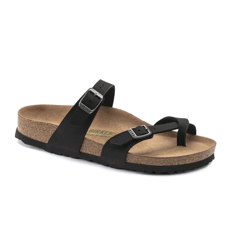 Birkenstock Mayari Vegan Sandal (Women) - Black Birko-Flor