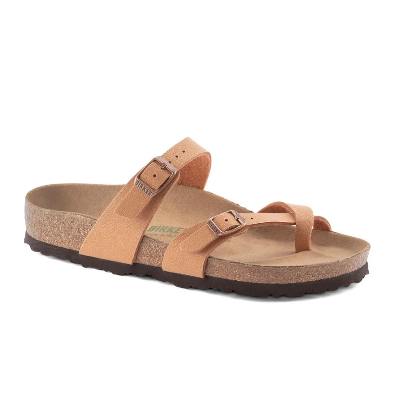 Birkenstock Mayari Vegan Sandal (Women) - Pecan Birkibuc