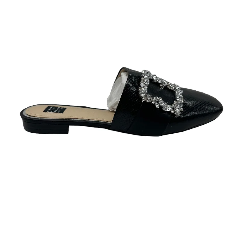 BLACK WHITE HOUSE BLACK MARKET SHOES FLATS, Size 8