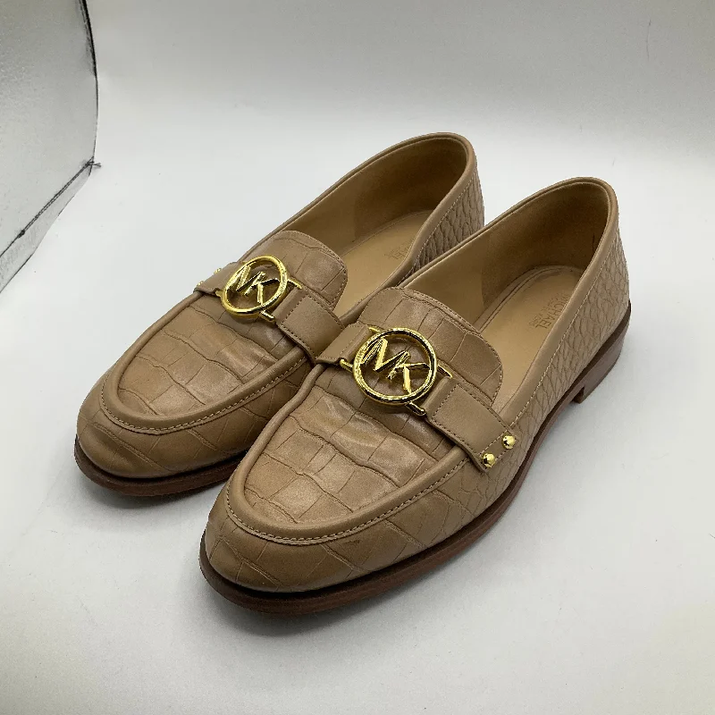 Brown Shoes Flats Michael By Michael Kors, Size 9