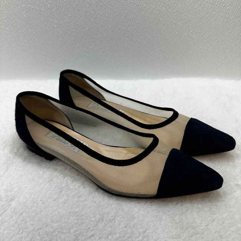 Navy Shoes Flats Ballet Clothes Mentor size 39