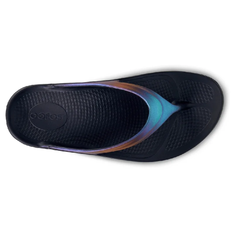 OOFOS OOlala Luxe Midnight Spectre Sandal (Unisex)