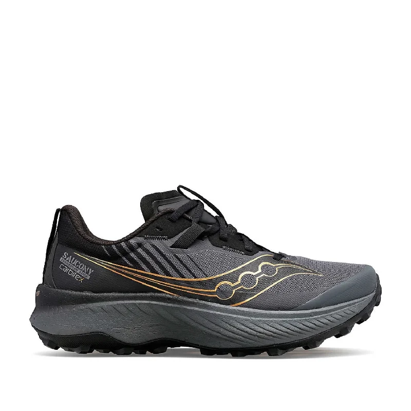 Saucony Women's Endorphin Edge in Black/Goldstruck