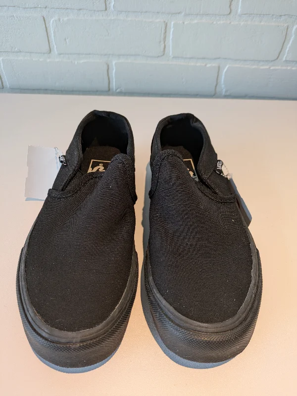 Shoes Sneakers By Vans In Black, Size: 7.5