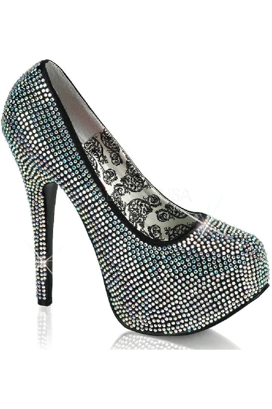 TEEZE-06R Pump  | Iridescent   Rhinestones