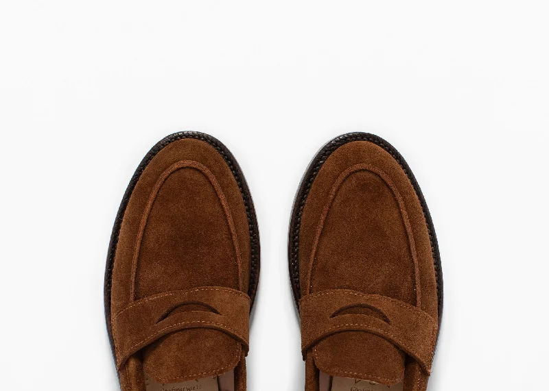 Clara Penny Loafer Bourbon Suede