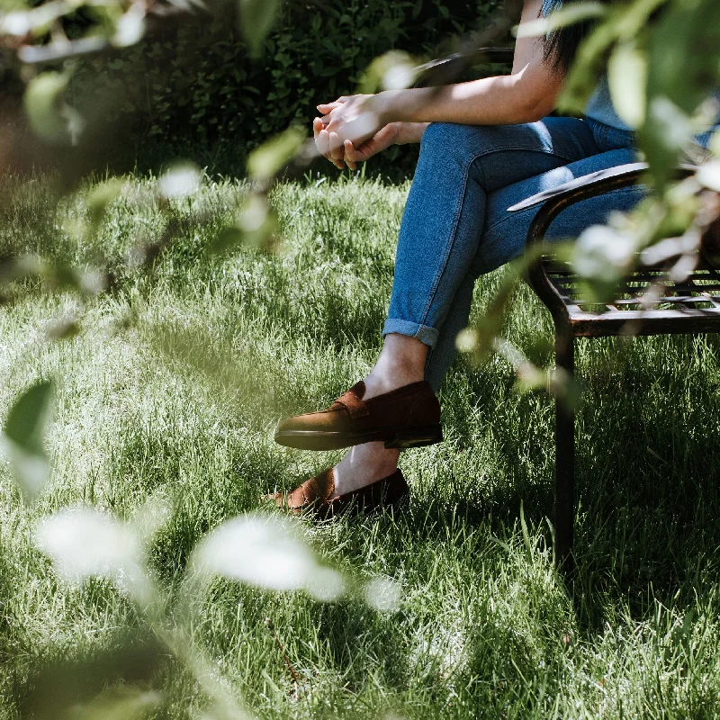 Clara Penny Loafer Bourbon Suede