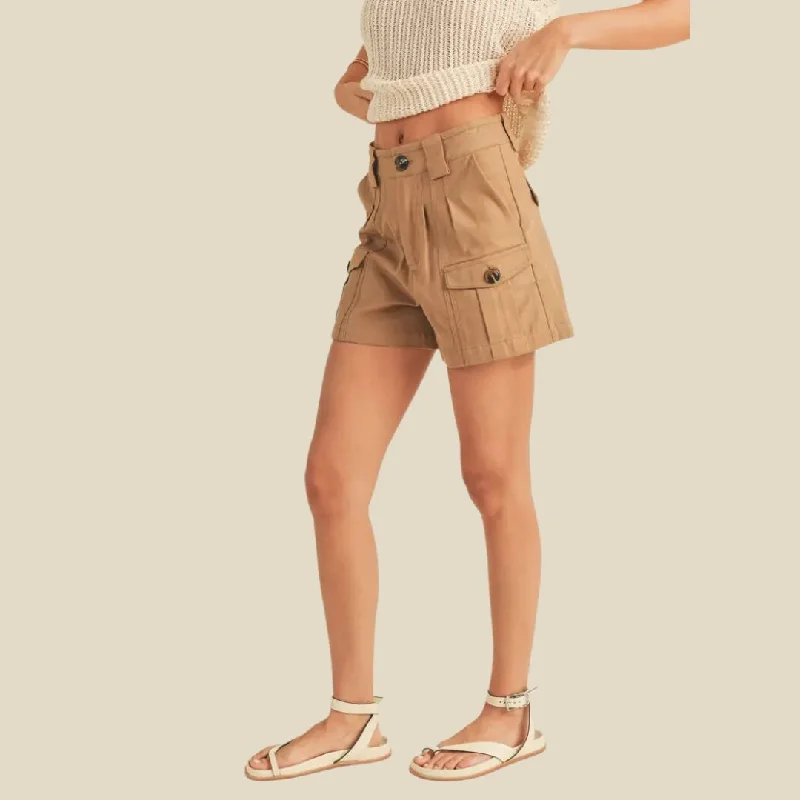 Cotton Cargo Shorts (Mocha)