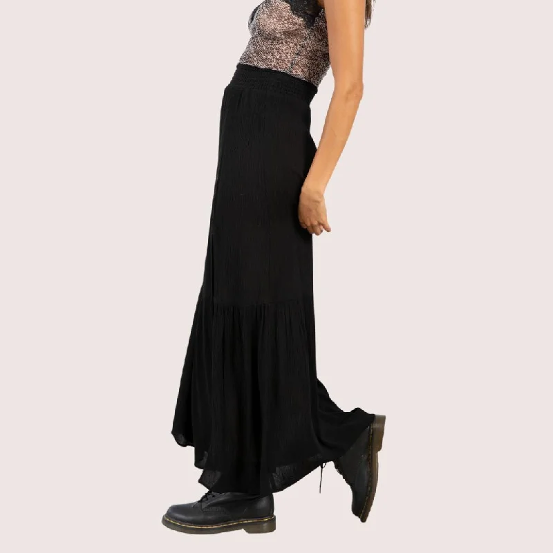 Dallas Maxi Skirt (Black)