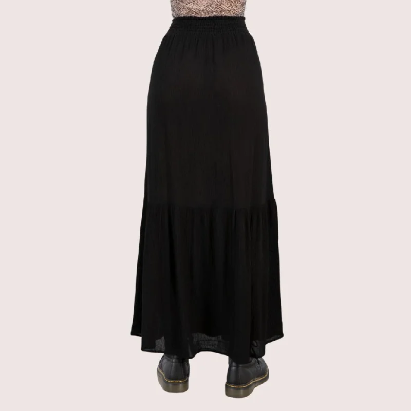 Dallas Maxi Skirt (Black)