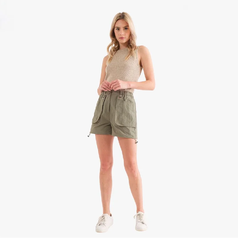 Woven Cargo Shorts (Olive)