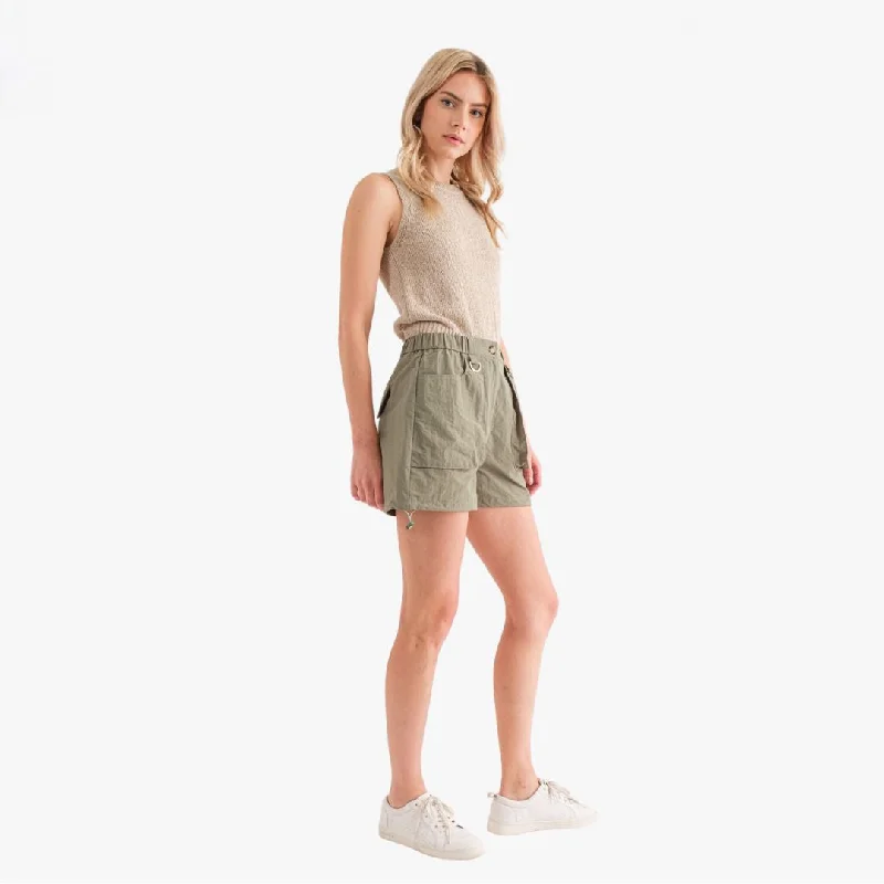 Woven Cargo Shorts (Olive)